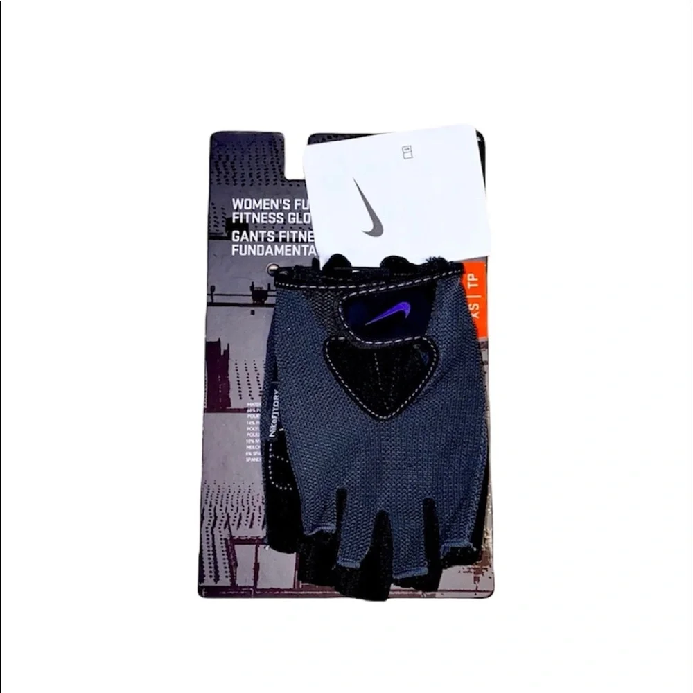 NWT Nike: Extra Small Purple & Black Workout Gloves